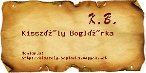 Kisszély Boglárka névjegykártya